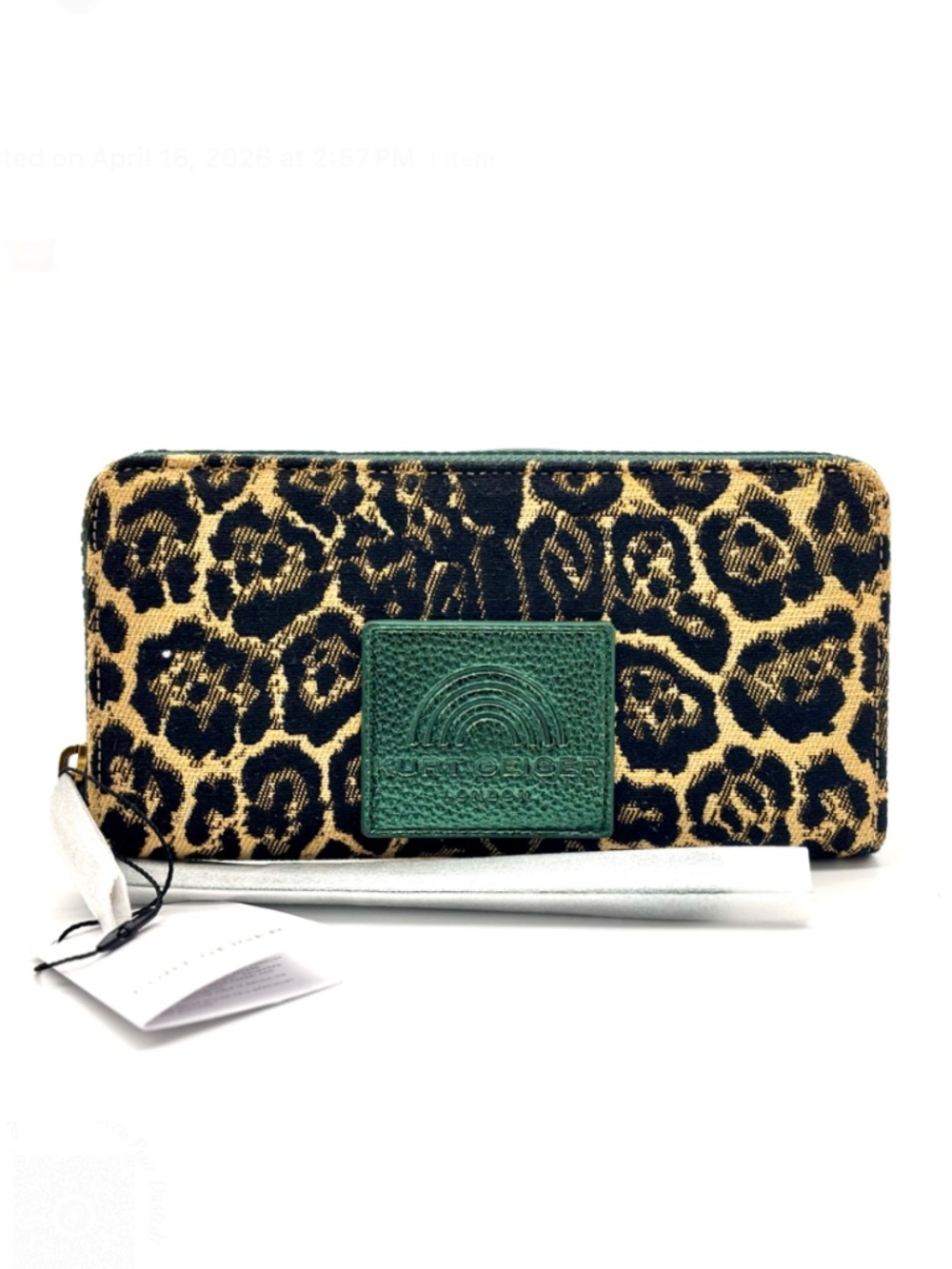 Kurt Geiger London Southbank Leopard Zip Around Wallet